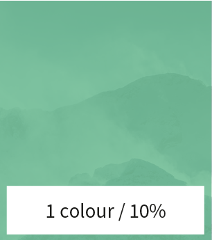 Een afbeelding met een kleurverloop van 10%